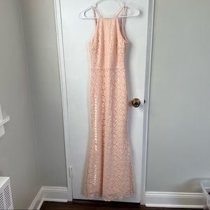 Lulu’s Light Pink Maxi Dress